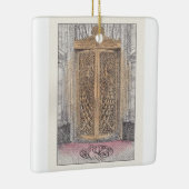 Palmer House Golden Peacock Deuren Keramisch Ornam Ornament (Rechts)