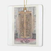 Palmer House Golden Peacock Deuren Keramisch Ornam Ornament (Links)