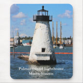 Palmer Island Lighthouse, Massachusetts Mousepad Muismat (Voorkant)