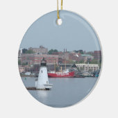 Palmer Island, New Bedford Harbour Keramisch Ornament (Links)