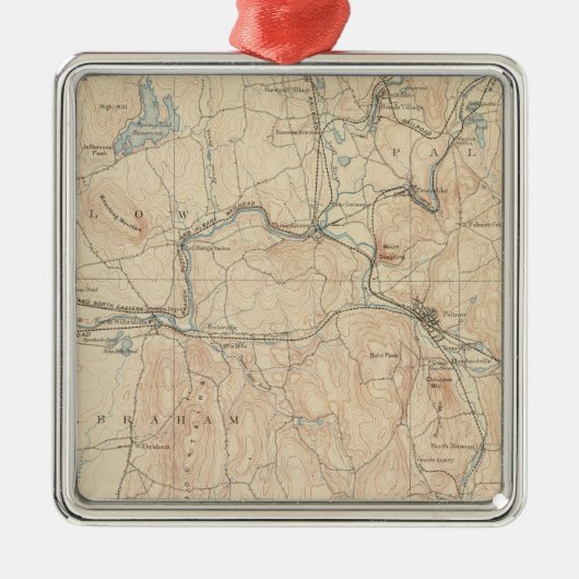 Palmer, Massachusetts Metalen Ornament (Voorkant)