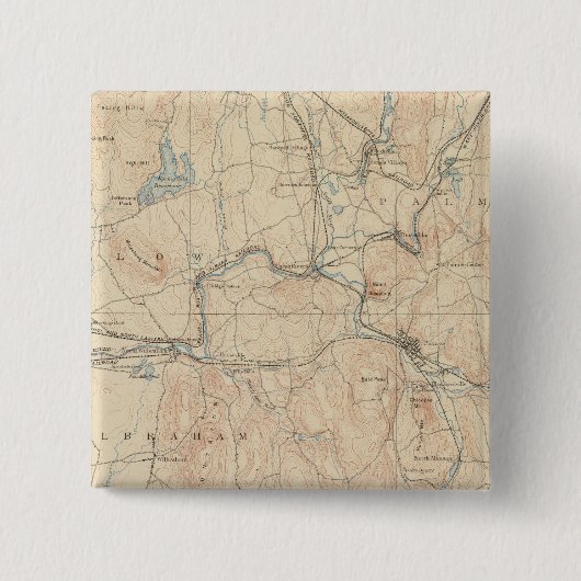 Palmer, Massachusetts Vierkante Button 5,1 Cm (Voorkant)