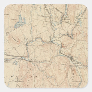 Palmer, Massachusetts Vierkante Sticker