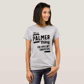 Palmer Persoonlijke naam Birthday Gift T-shirt (Voorkant volledig)