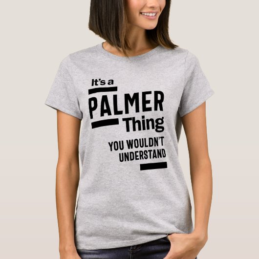 Palmer Persoonlijke naam Birthday Gift T-shirt (Voorkant)
