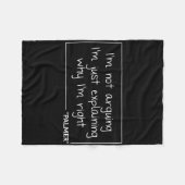 Palmer Quote Funny Birthday Personalized Name Gift Fleece Deken (Voorkant (Horizontaal))