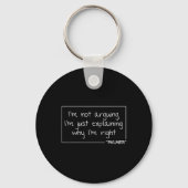 Palmer Quote Funny Birthday Personalized Name Gift Sleutelhanger (Voorkant)