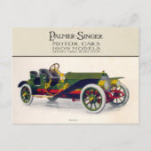 Palmer-Singer Motor Cars, 1909 Briefkaart (Voorkant)
