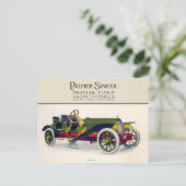 Palmer-Singer Motor Cars, 1909 Briefkaart (Staand voorkant)