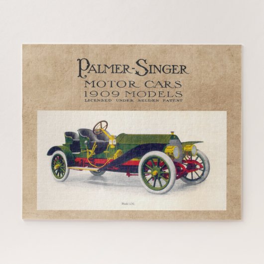 Palmer-Singer Motor Cars, 1909 Legpuzzel (Horizontaal)