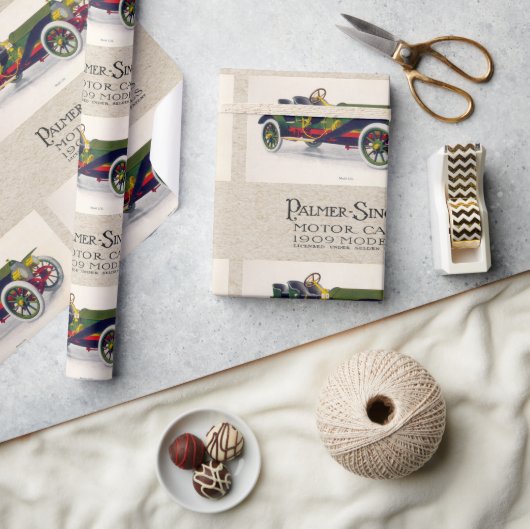 Palmer-Singer Motor Cars, 1909 Pattern Cadeaupapier (Crafts)