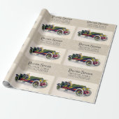 Palmer-Singer Motor Cars, 1909 Pattern Cadeaupapier (Uitgerold)