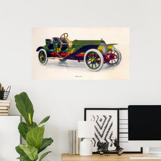 Palmer-Singer Motor Cars, 1909 Poster (Thuiskantoor)