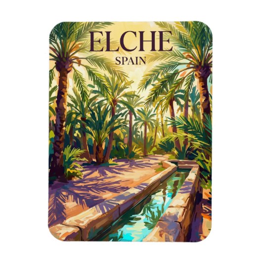 Palmeral van Elche Spanje Magneet (Verticaal)