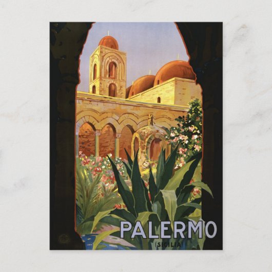 Palmero, Italië retro-briefkaart Briefkaart (Voorkant)