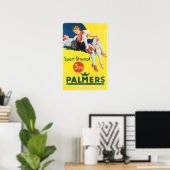 PALMERS Sport-Strumpf Stocking Sokken Retro Duits Poster (Thuiskantoor)