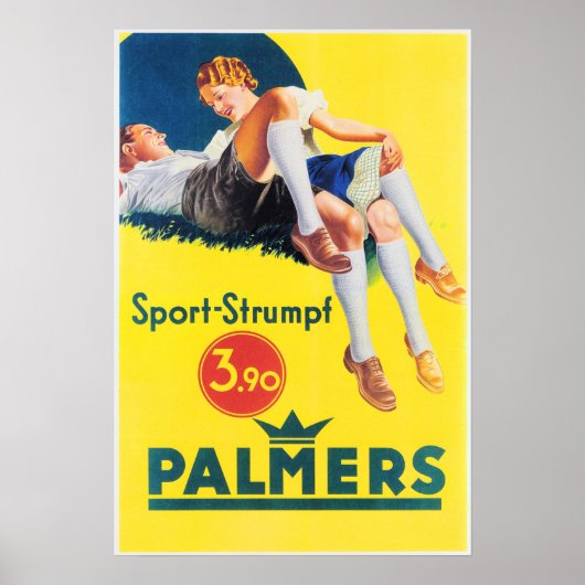 PALMERS Sport-Strumpf Stocking Sokken Retro Duits Poster (Voorkant)