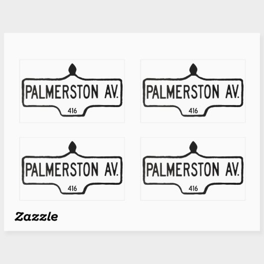 Palmerston Avenue Rechthoekige Sticker (Vel)