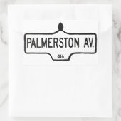Palmerston Avenue Rechthoekige Sticker (Tas)