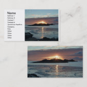 Palmerzonsondergang Visitekaartje (Voorkant / Achterkant)
