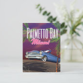 Palmetto Bay Florida, Verenigde Staten, reisposter Briefkaart (Staand voorkant)