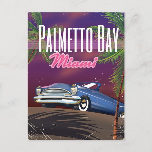 Palmetto Bay Florida, Verenigde Staten, reisposter Briefkaart (Voorkant)