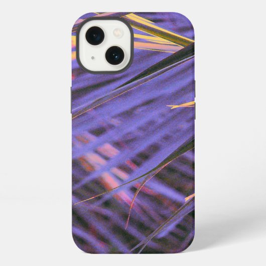 Palmetto Blauwe Abstract iPhone Hoesje (Achterkant)