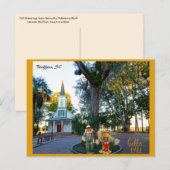 Palmetto Bluff Chapel Bluffton SC Herfst Scarecrow Briefkaart (Voorkant / Achterkant)