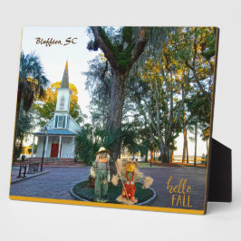 Palmetto Bluff Chapel Bluffton SC Herfst Scarecrow Fotoplaat