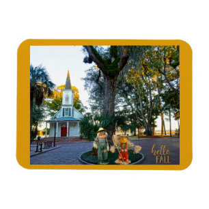 Palmetto Bluff Chapel Bluffton SC Herfst Scarecrow Magneet