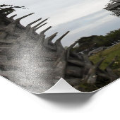 Palmetto-bomen lijst space shuttle Endeavor Foto Afdruk (Hoek)