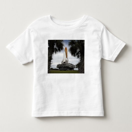 Palmetto-bomen lijst space shuttle Endeavor Kinder Shirts (Voorkant)