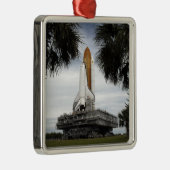 Palmetto-bomen lijst space shuttle Endeavor Metalen Ornament (Rechts)