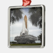 Palmetto-bomen lijst space shuttle Endeavor Metalen Ornament (Links)