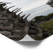 Palmetto-bomen lijst space shuttle Endeavor Poster (Hoek)