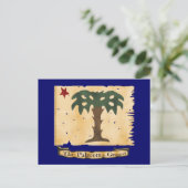 Palmetto Guard-vlag Briefkaart (Staand voorkant)