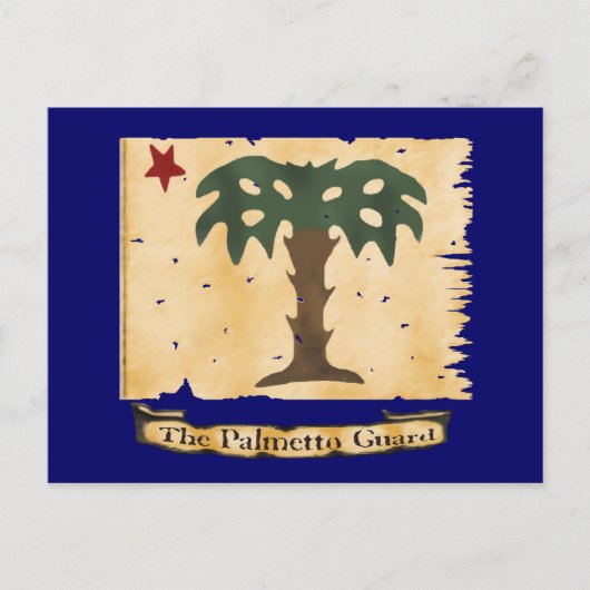 Palmetto Guard-vlag Briefkaart (Voorkant)