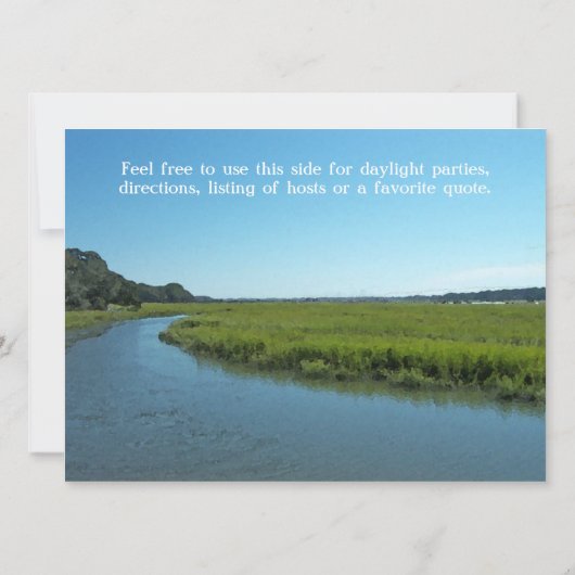 Palmetto Moon - Lage uitnodiging (Achterkant)