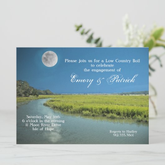 Palmetto Moon - Lage uitnodiging (Staand voorkant)