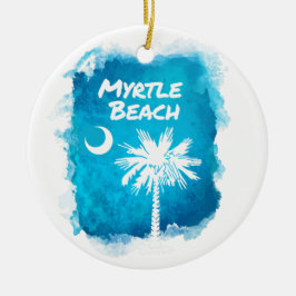Palmetto Paint Splatter Keramisch Ornament