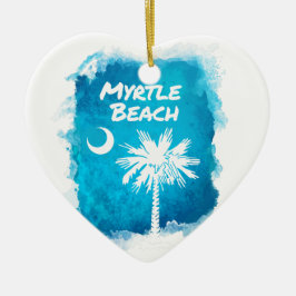 Palmetto Paint Splatter Keramisch Ornament