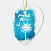 Palmetto Paint Splatter Keramisch Ornament (Links)