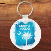 Palmetto Paint Splatter Sleutelhanger (Voorkant)