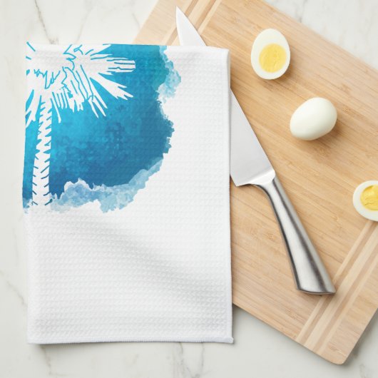 Palmetto Paint Splatter Theedoek (Quarter Fold)