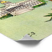 Palmetto Palm 11x17 Afdrukken van South Carolina Poster (Hoek)