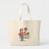 Palmetto-Rozen Grote Tote Bag (Voorkant)