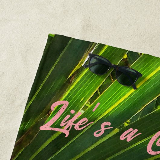 Palmetto Shadows op Palmetto Beach Towel Strandlaken (In situ)