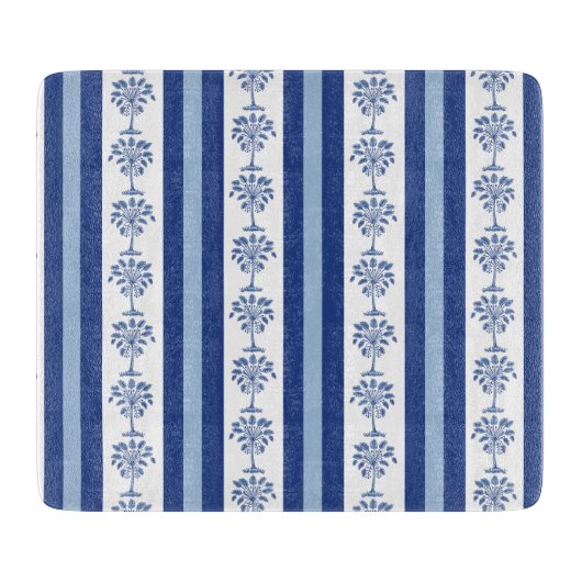 Palmetto Stripe-blokdruk Snijplank (Voorkant)