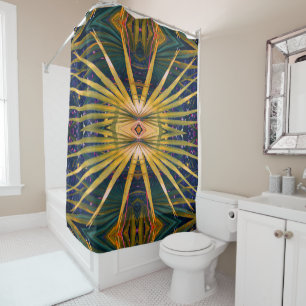 Palmetto Sunburst Douchegordijn