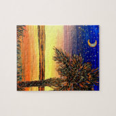 Palmetto Sunset Puzzle Legpuzzel (Horizontaal)